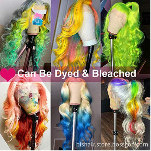 Wholesale Raw Brazilian Virgin Hair HD Lace Frontal Wig 13x4 Lace Frontal 613 Body Wave Wig 13*4 613 Lace Frontal Body Wig